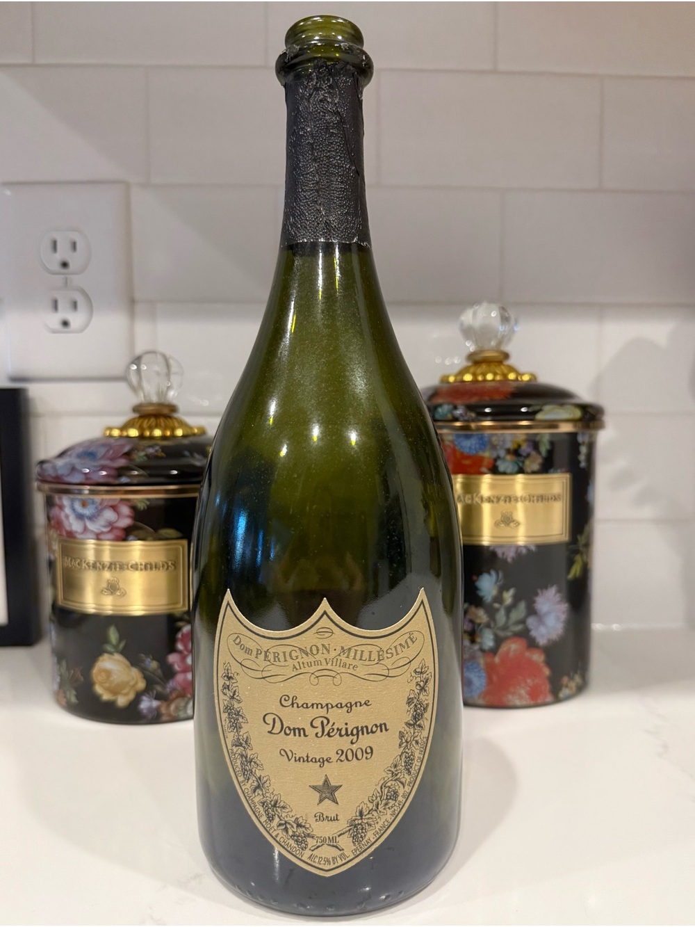 Vintage 2009 EMPTY Dom Perignon Champagne Bottle